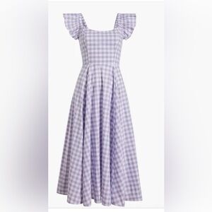 Hill House Daphne Dress Size Small- lilac check dot